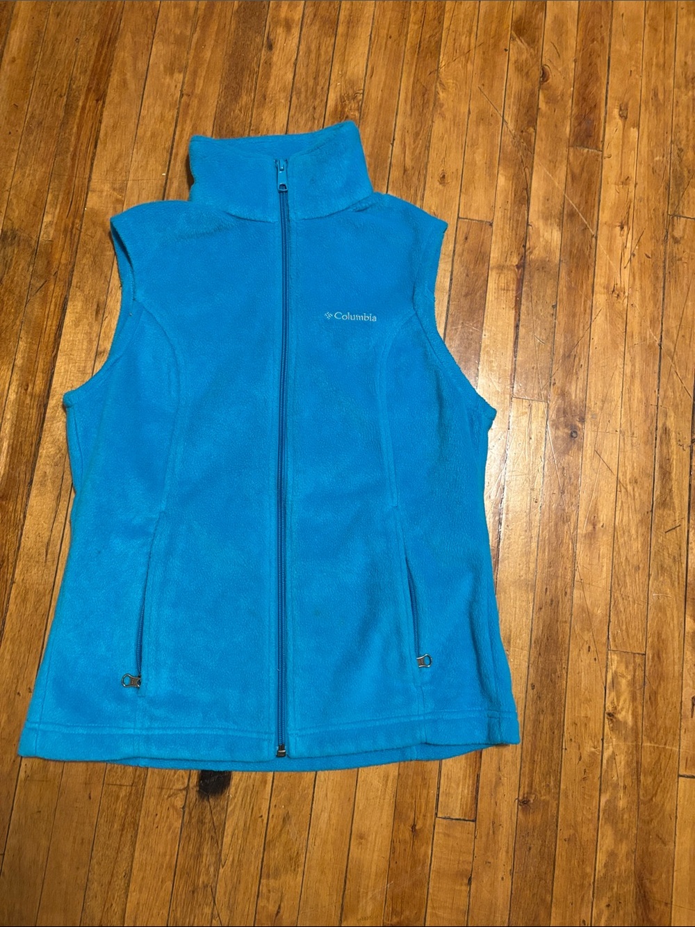 Columbia Kids Teal Blue Full-Zip Fleece Vest